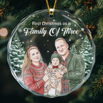 First_Christmas_As_A_Family_Of_Three_Four_Five_Custom_Photo_Watercolor_Personalized_Ornament_1_2