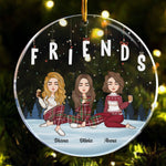 Friends Forever - Personalized Circle Acrylic Ornament