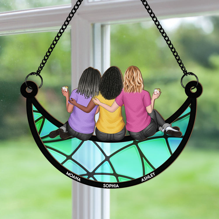 Friends-Sitting-On-The-Moon-Personalized-Window-Hanging-Suncatcher-Ornament_3