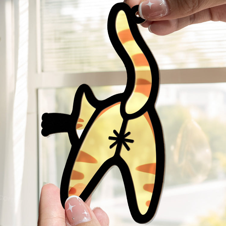 Funny-Cat-Butt-Personalized-Window-Hanging-Suncatcher-Ornament_3