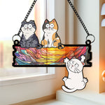 Funny-Cats-Hanging-On-Wooden-Sign-Personalized-Window-Hanging-Suncatcher-Ornament_4