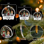 Funny Christmas Best Friends Because We're Both F#cked In The Head - Personalized Acrylic Ornament