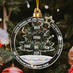 Good Friends Are Like Stars Christmas Tree Led Lights - Personalized Acrylic Ornament