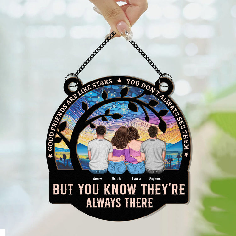 Good-Friends-Are-Like-Stars-Personalized-Window-Hanging-Suncatcher-Ornament3