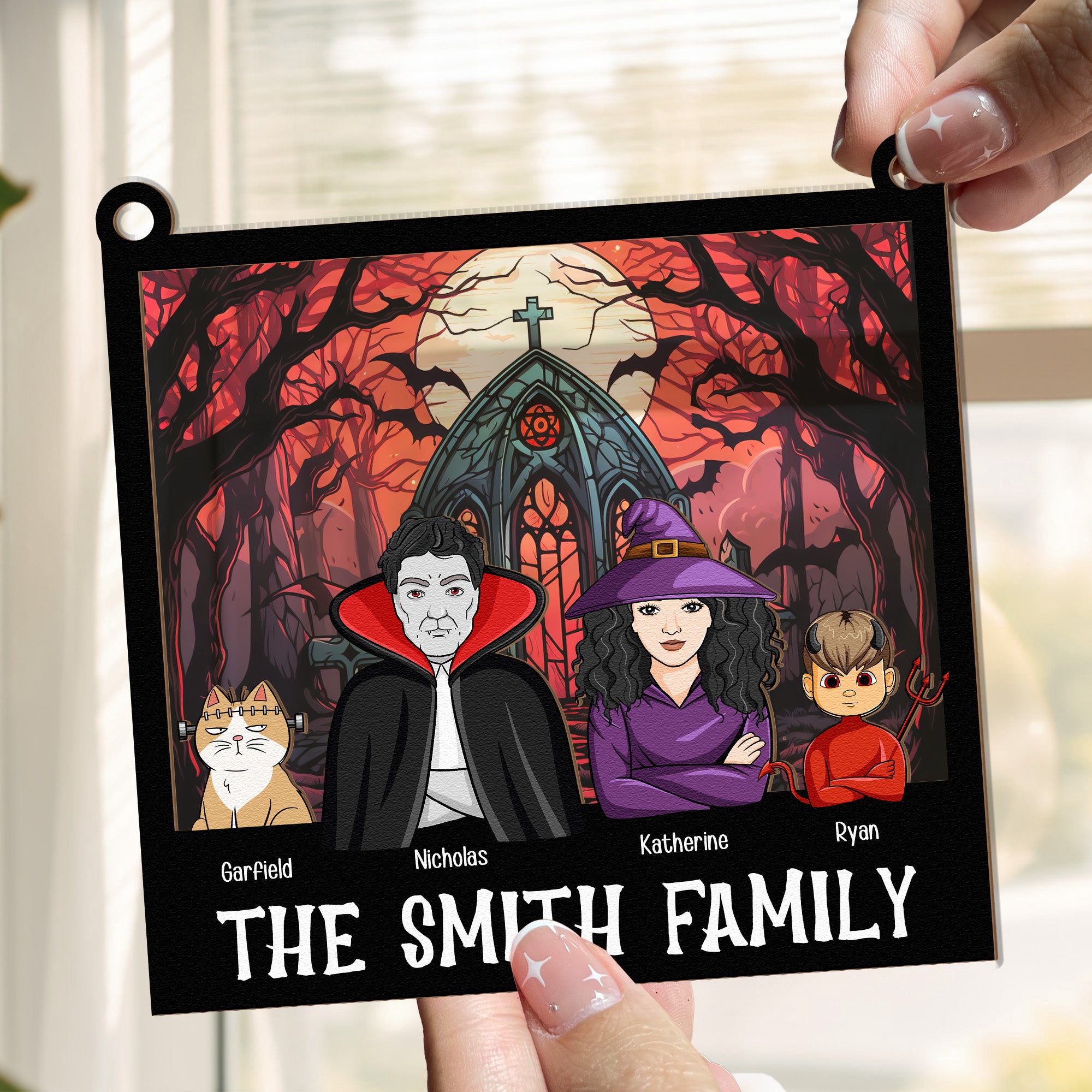 Halloween-Family-Monster-Characters-Personalized-Window-Hanging-Suncatcher-Ornament3