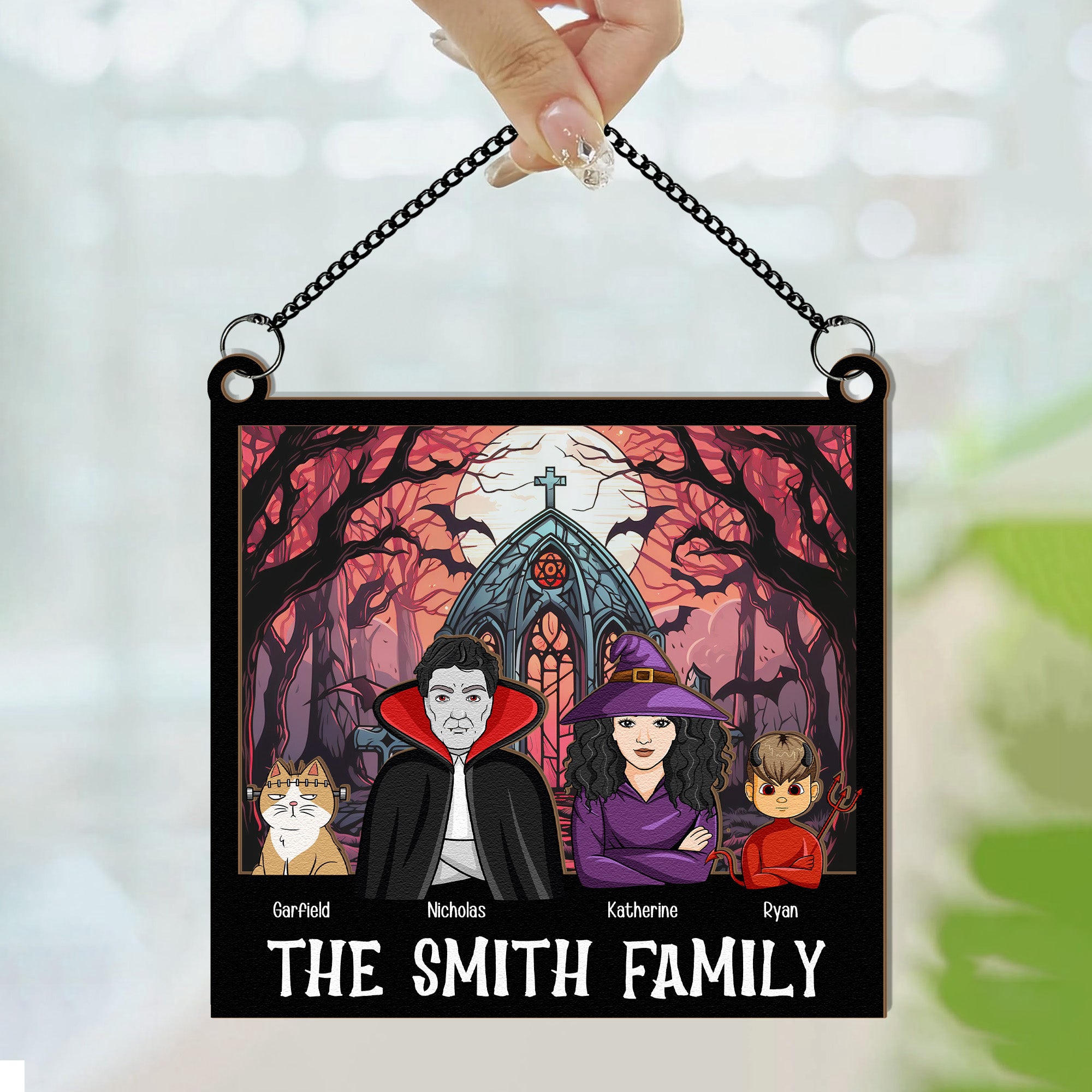Halloween-Family-Monster-Characters-Personalized-Window-Hanging-Suncatcher-Ornament4