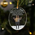 Here's To Another Year Of Us Laughing At Our Own Jokes - Personalized Acrylic Ornament