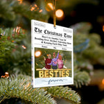 Here's To Another Year Of Bonding Over Alcohol Breaking News - Personalized Acrylic Ornament