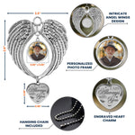 I Am Always With You - Custom Angel Wings Photo Ornament