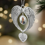 I Have An Angel Watching Over Me - Custom Angel Wings Photo Ornament