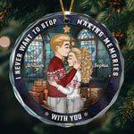 I Love You More With Each Passing Year - Personalized Glass Ornament