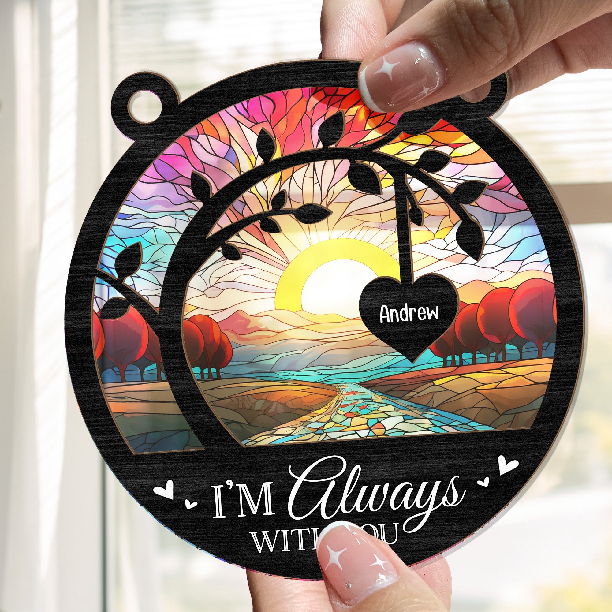 I_m-Always-With-You-Memorial-Tree-Personalized-Window-Hanging-Suncatcher-Ornament2