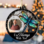 I'm Always With You - Personalized Wood And Acrylic Photo Ornament