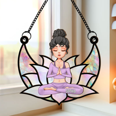 Inner Peace - Personalized Window Hanging Suncatcher Ornament