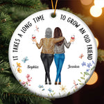 It Takes A Long Time To Grow An Old Friend - Personalized Ceramic Ornament