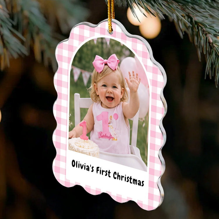 Kid_Milestone_Custom_Photo_With_Pattern_Border_Personalized_Ornament_3