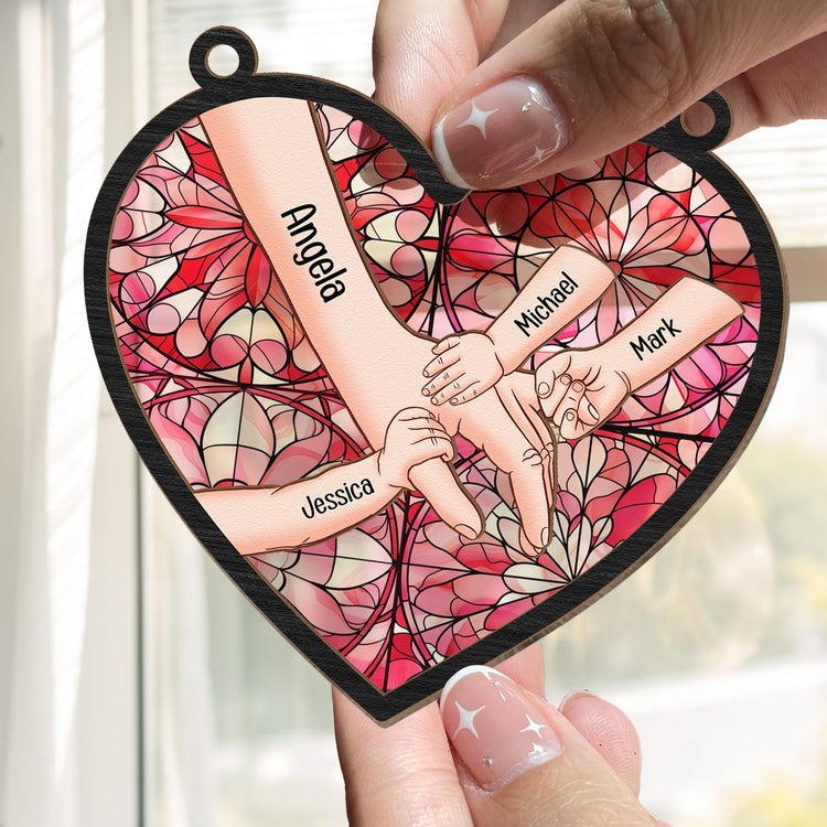Kids-Holding-Mom-Hand-Personalized-Window-Hanging-Suncatcher-Ornament-Gift-For-Mother_s-Day2