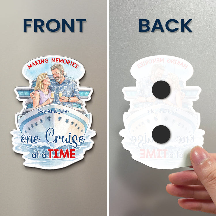 Life_Is_Better_When_We_re_Cruising_Together_Custom_Photo_Watecolor_Personalized_Magnet_4