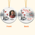 Memorial Christmas In Heaven - Personalized Ceramic Photo Ornament