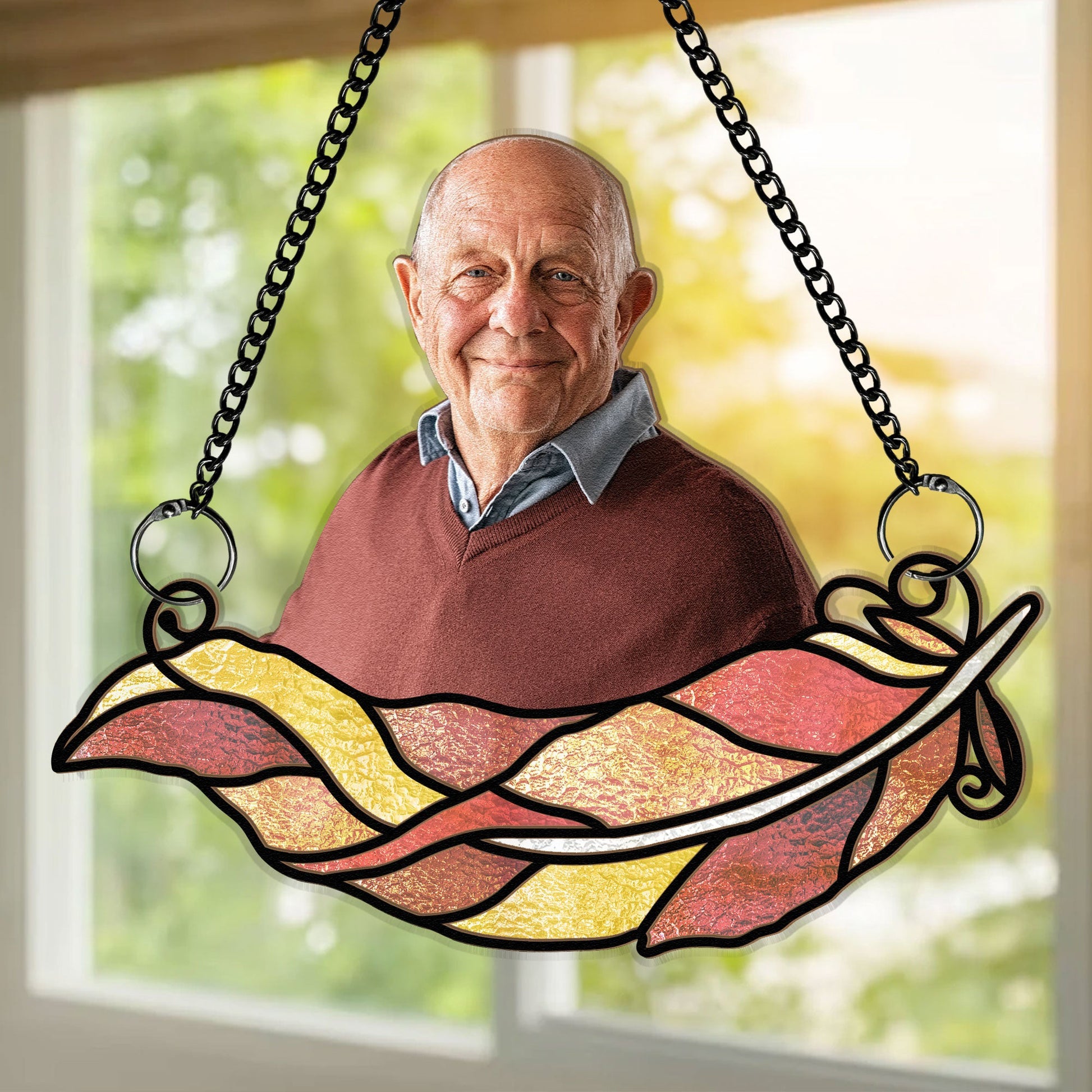 Memorial-Gift-Feather-Family-Personalized-Window-Hanging-Suncatcher-Photo-Ornament_2