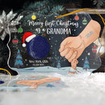 Merry First Christmas As A Grandma - Personalized Acrylic Ornament