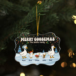 Merry Goosemas - Personalized Acrylic Ornament