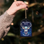 Merry Winter Solstice Wicca - Personalized Wooden Ornament