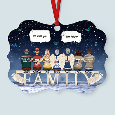 Miss You Beyond The Stars - Personalized Aluminum, Wooden Ornament