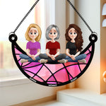 Mom-And-Her-Children-New-Style-Personalized-Window-Hanging-Suncatcher-Ornament_1