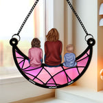 Mom-And-Her-Kids-On-The-Moon-Personalized-Window-Hanging-Suncatcher-Ornament_1