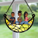 Mom-_-Children-Sitting-On-The-Moon-Personalized-Window-Hanging-Suncatcher-Ornament_3