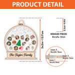 My Big Family Christmas Ornament - Personalized 3 Layered Christmas Shaker Ornament