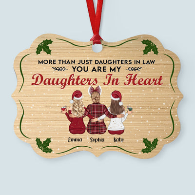 My Daughter In Heart - Personalized Aluminum Ornament - Christmas Gift For Mother-in-law, Daughter-in-law