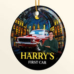My First Car - Personalized Ceramic Photo Ornament