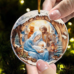 Nativity Ornament Christmas Ornament - Personalized Acrylic Ornament