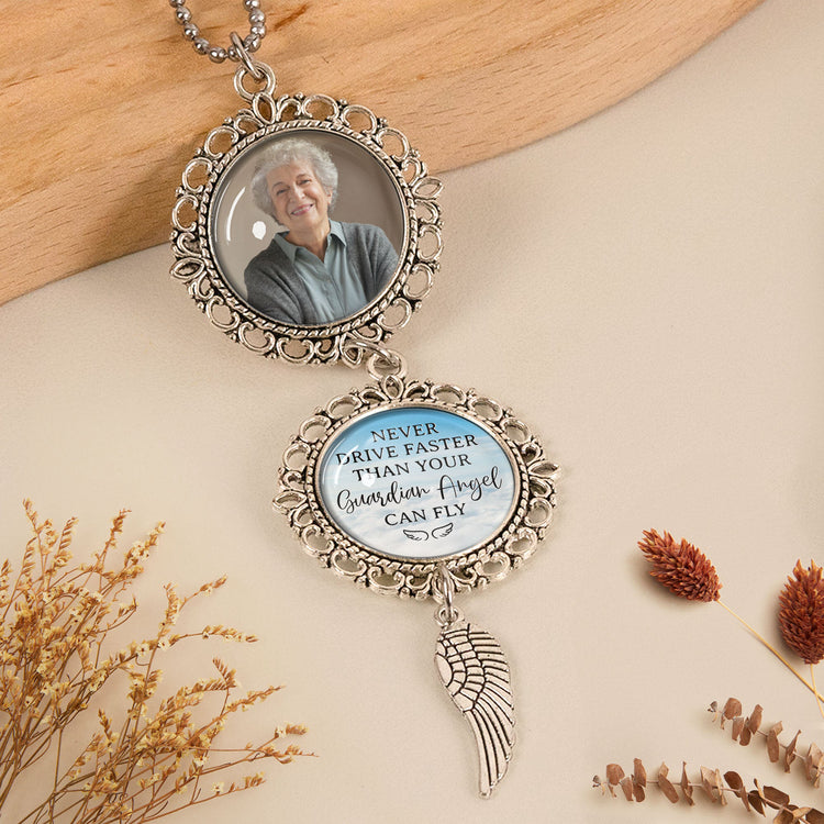 Never-Drive-Faster-Than-Your-Guardian-Angel-Can-Fly-Personalized-Car-Photo-Ornament_3