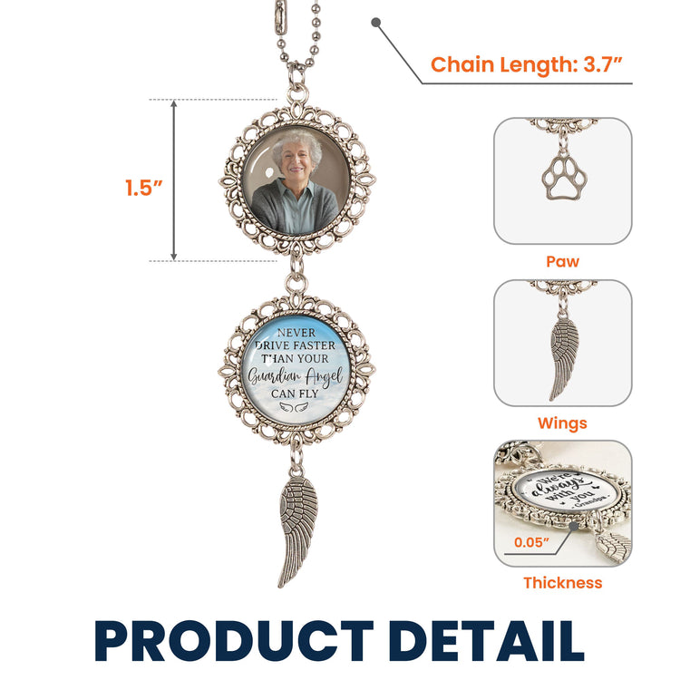 Never-Drive-Faster-Than-Your-Guardian-Angel-Can-Fly-Personalized-Car-Photo-Ornament_4