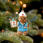 Nurse Gift - Gingerbread Cookie Shape Custom Scrubs - Personalized Acrylic Ornament