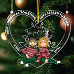 Our Hearts Become One - Personalized Acrylic Ornament
