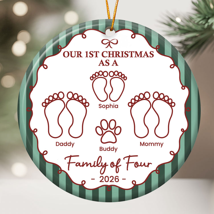 Our_First_Christmas_As_A_Family_Of_Three_Four_Five_Six_Striped_Pattern_Personalized_Ornament_2