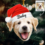 Pet Funny Christmas Face, Personalized Photo Ornament