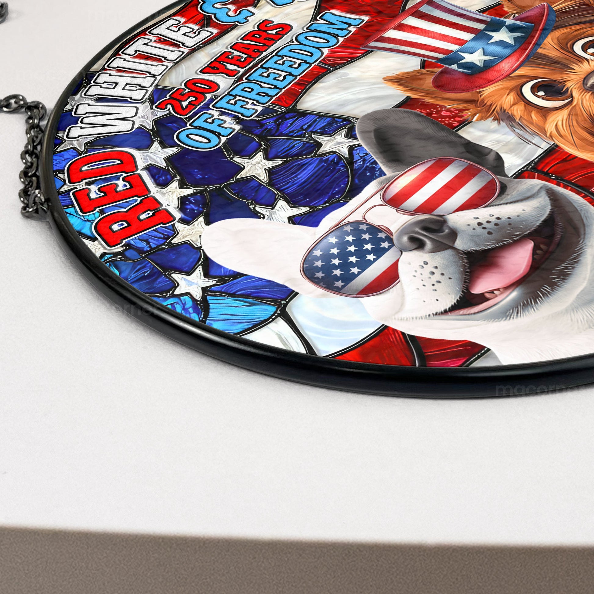 Red-White-_-Woof-250Th-Anniversary-Personalized-Stained-Glass-Window-Hanging-Suncatcher_4