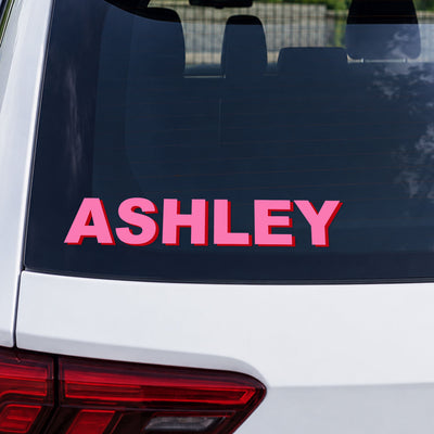 Shadow Monogram Custom Name - Personalized Decal