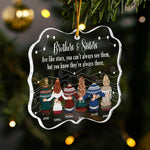 Siblings Are Like Stars You Know They’re Always There - Personalized Acrylic Ornament