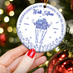 Sister - God's Way Of Making Sure We Never Walk Alone - Personalized Ceramic Ornament