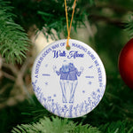 Sister - God's Way Of Making Sure We Never Walk Alone - Personalized Ceramic Ornament