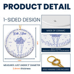 Sister - God's Way Of Making Sure We Never Walk Alone - Personalized Ceramic Ornament