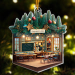 Teacher Classroom - Teacher Flat Ornament Gift For Teacher - Personalized Acrylic Ornament