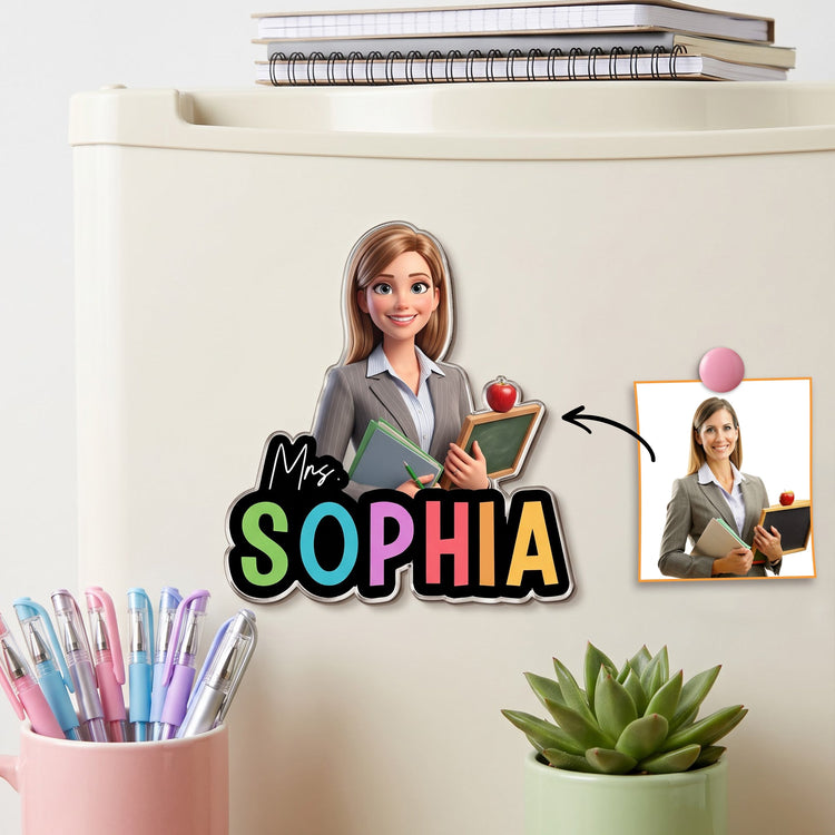 Teacher_Cartoon_Version_Personalized_Magnet_1
