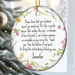 Thank You Gifts For Boss, Coworkers, Friends, Family - For Being The Extraordinary Friend - Personalized Ceramic Ornament